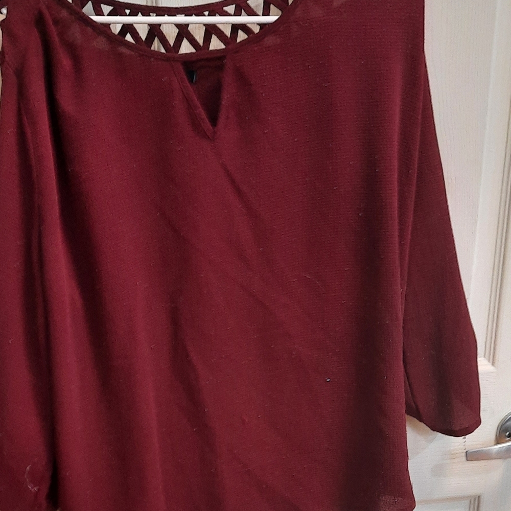 Maroon dress tunic